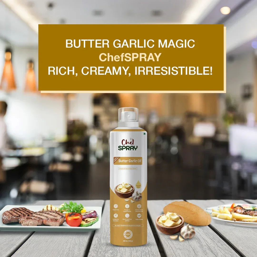 garlic oil spray for garden Butter Garlic Oil Spray (200ml) – ChefSPRAY
